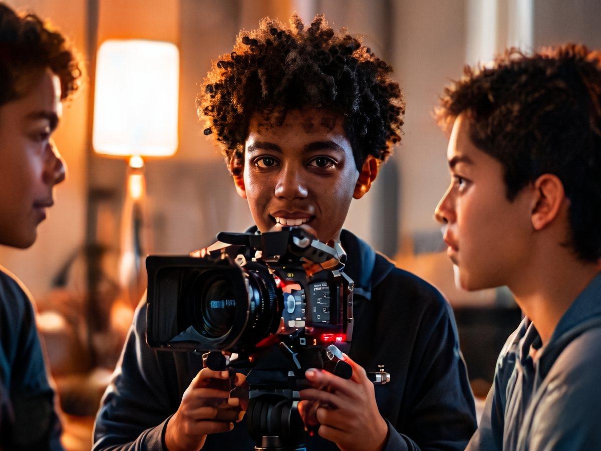 Students create original content.